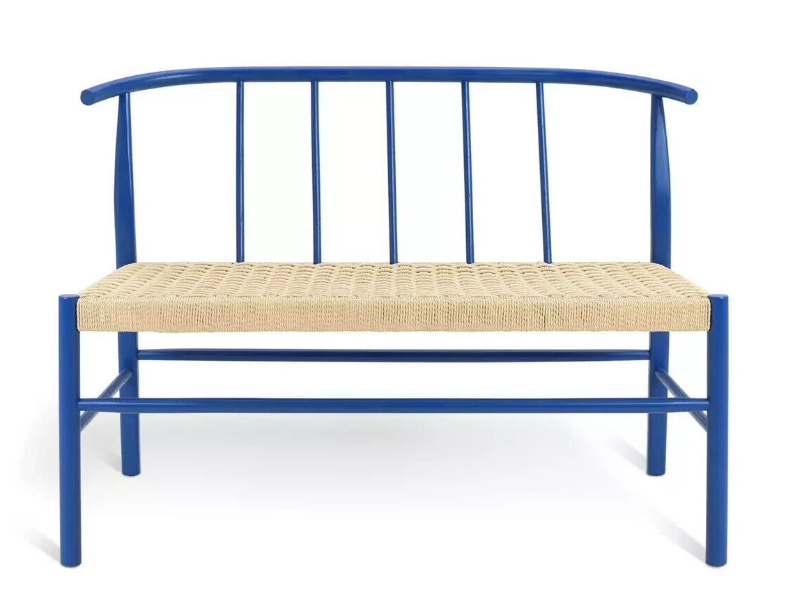 Habitat 60 Scottie Oak Bench - Blue