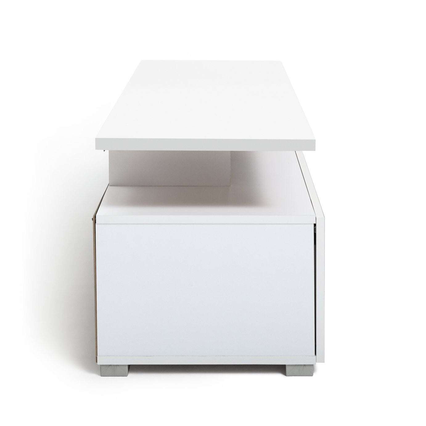 Habitat Floating Top TV Unit - White | Modern Stylish TV Stand Storage Living