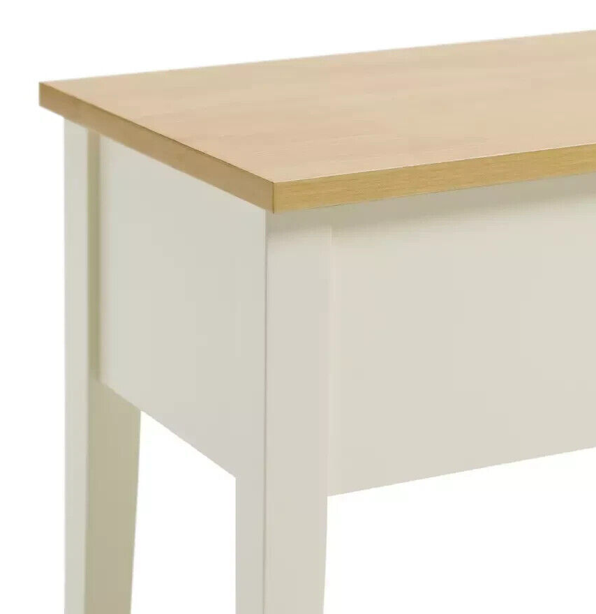 Chicago Solid Wood Storage Bench - Off White
