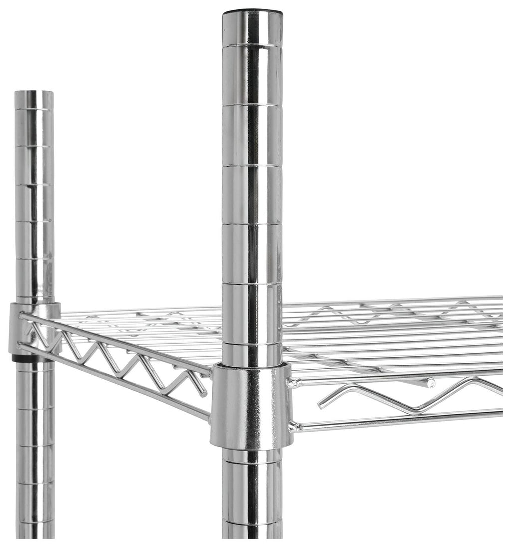 Home Metal 6 Tier Shelving Unit - Chrome
