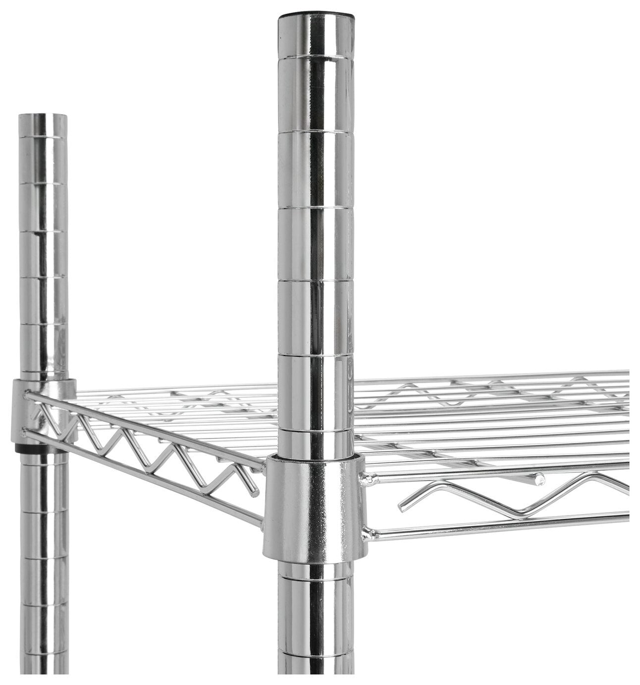 Home Metal 6 Tier Shelving Unit - Chrome