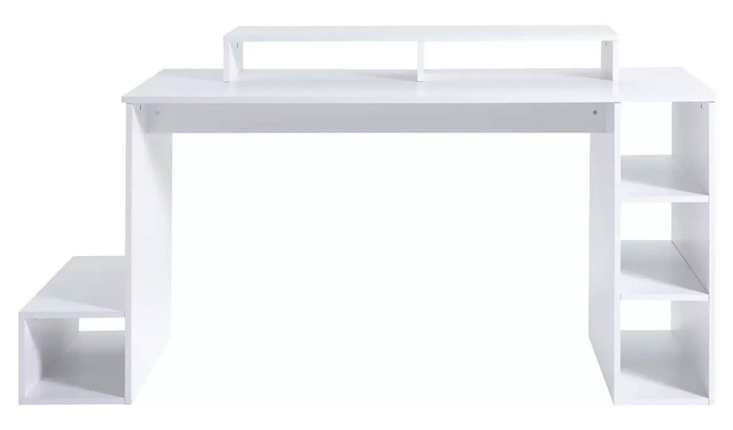 Home Gaming Desk - White | Modern Stylish Computer Desk Gaming Setup Workspace
