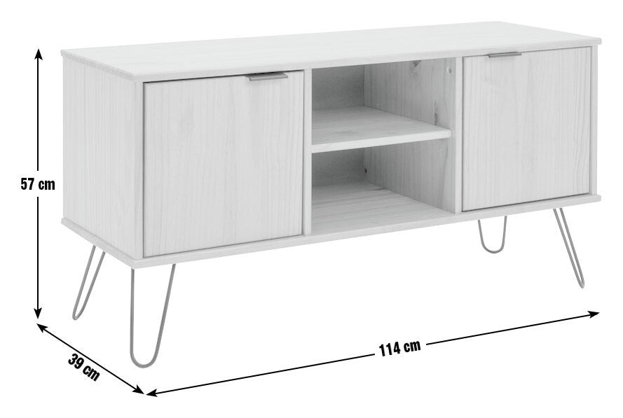 Habitat Akio 2 Door TV Unit - Pine
