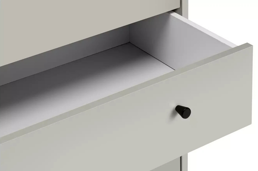 Malibu Modern 7 Drawer Chest Of Drawers Storage Cabinet For Bedroom - Soft Grey