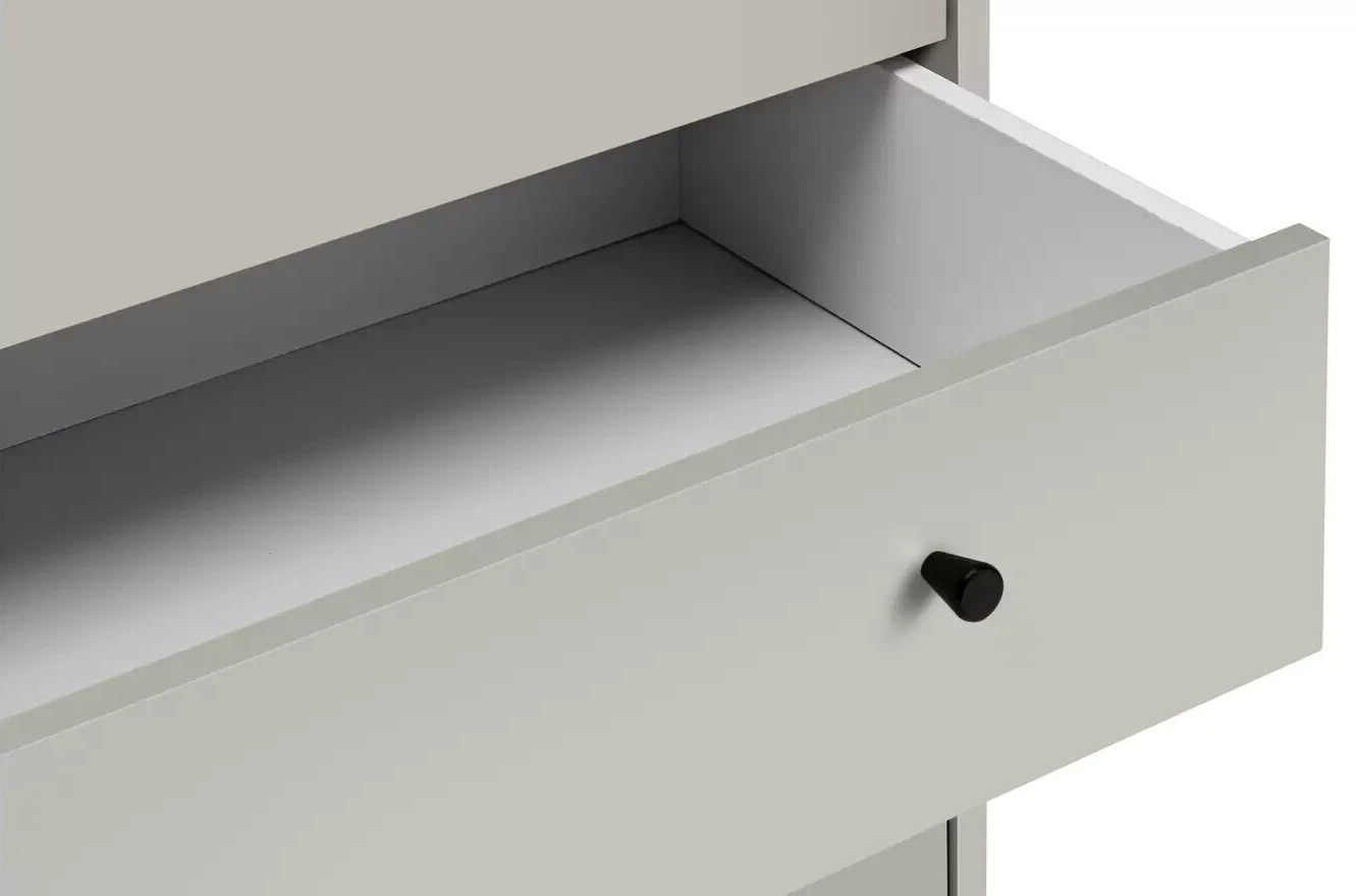 Malibu Modern 7 Drawer Chest Of Drawers Storage Cabinet For Bedroom - Soft Grey