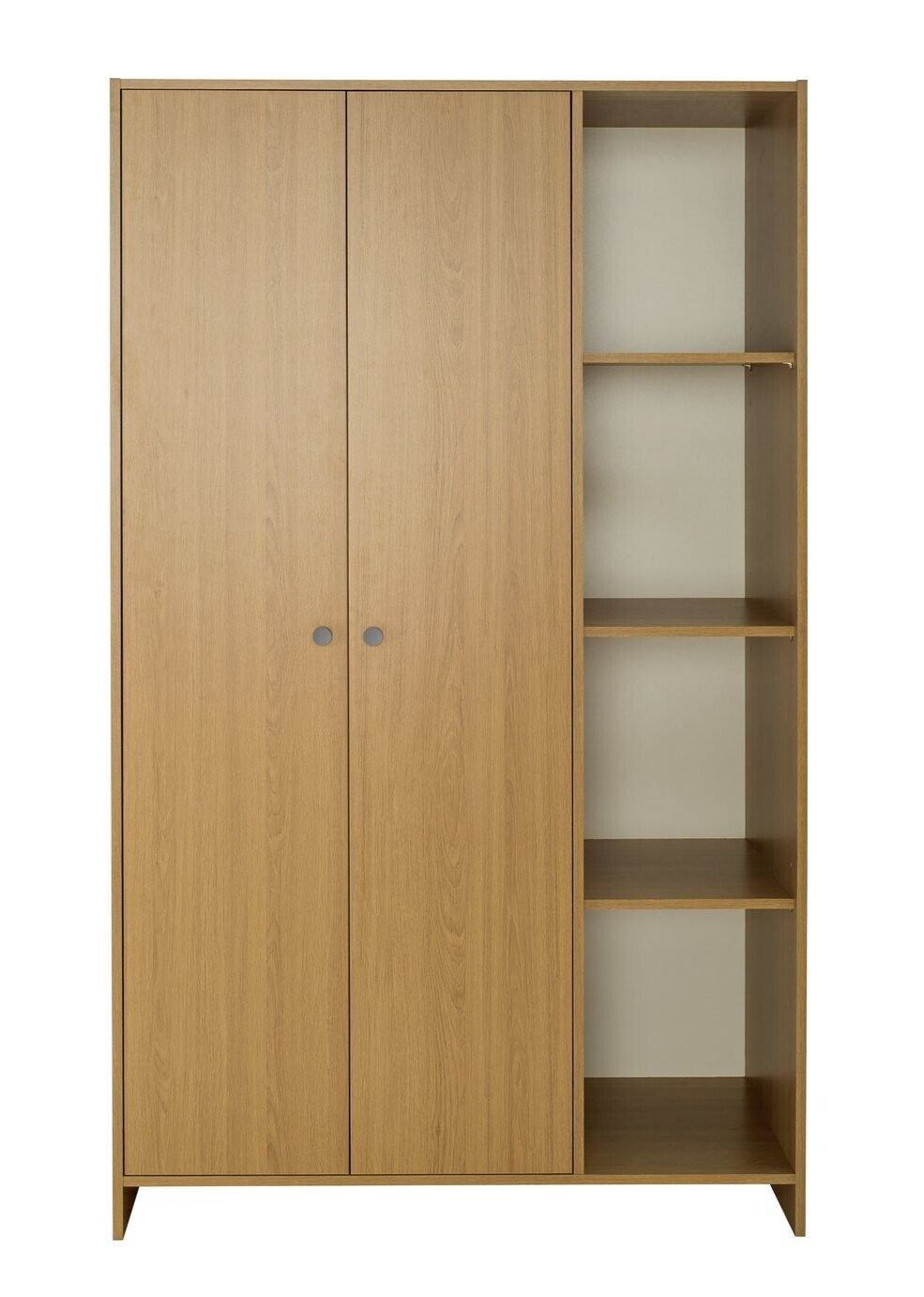 Seville 2 Door Open Shelf Wardrobe - Oak Effect ( B Grade 32586 )