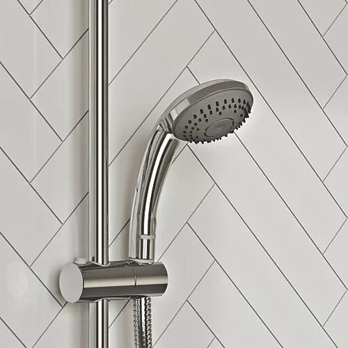 Aqualisa Visage HP/Combi Rear-Fed Single Outlet Chrome Thermostatic Digital Show