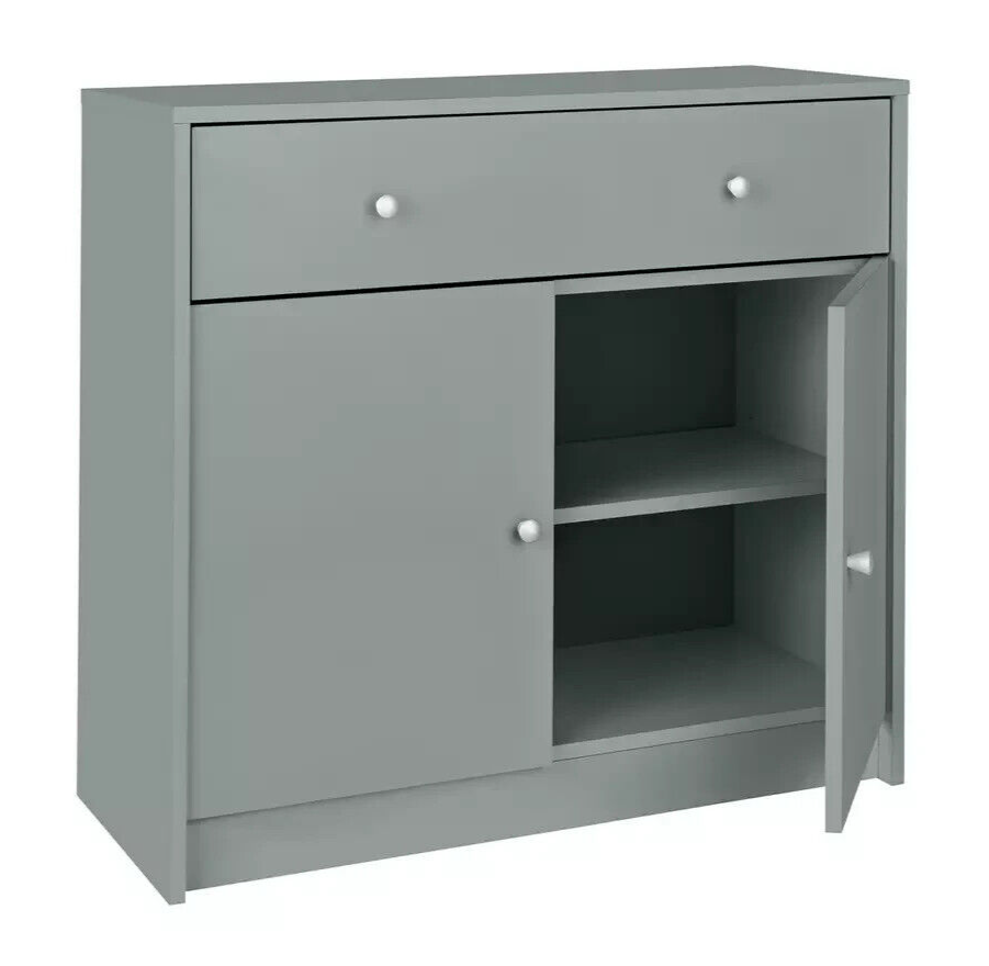 Maine 2 Door 1 Drawer Sideboard - Grey