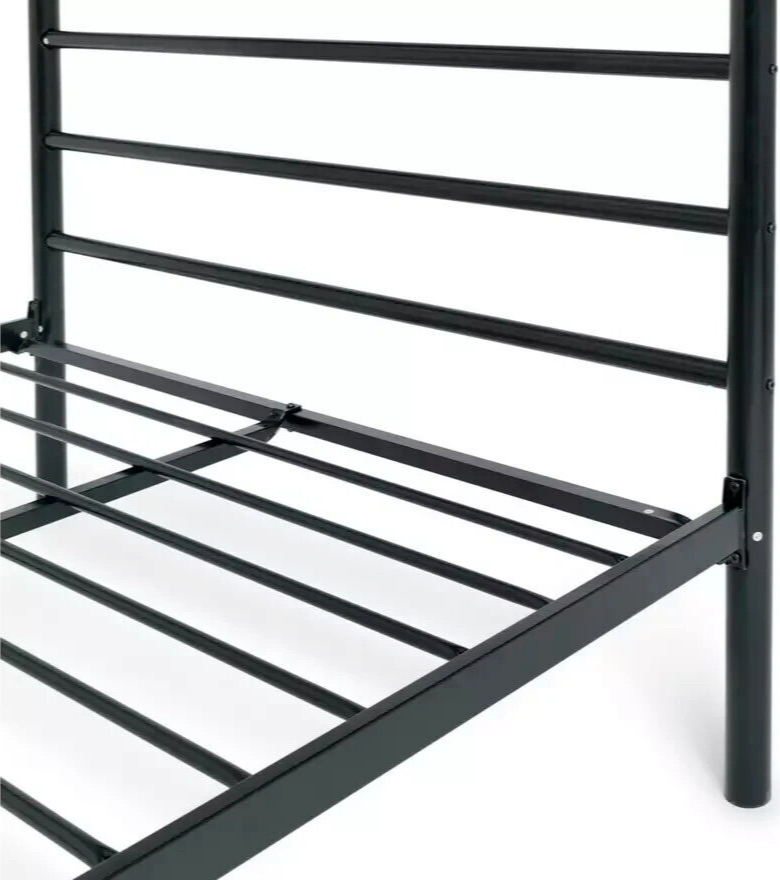 Home Avalon Single Metal Bed Frame Black | Modern Bedroom Furniture Kids Adults
