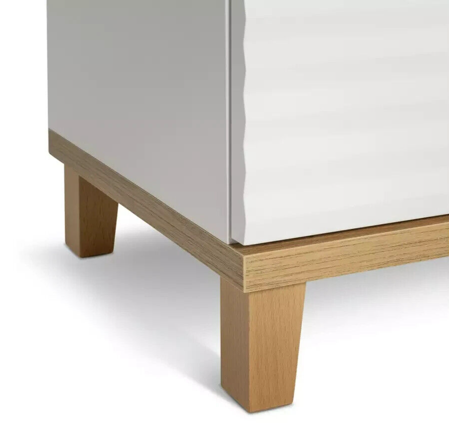 Habitat Cleo 1 Drawer Bedside Table - White