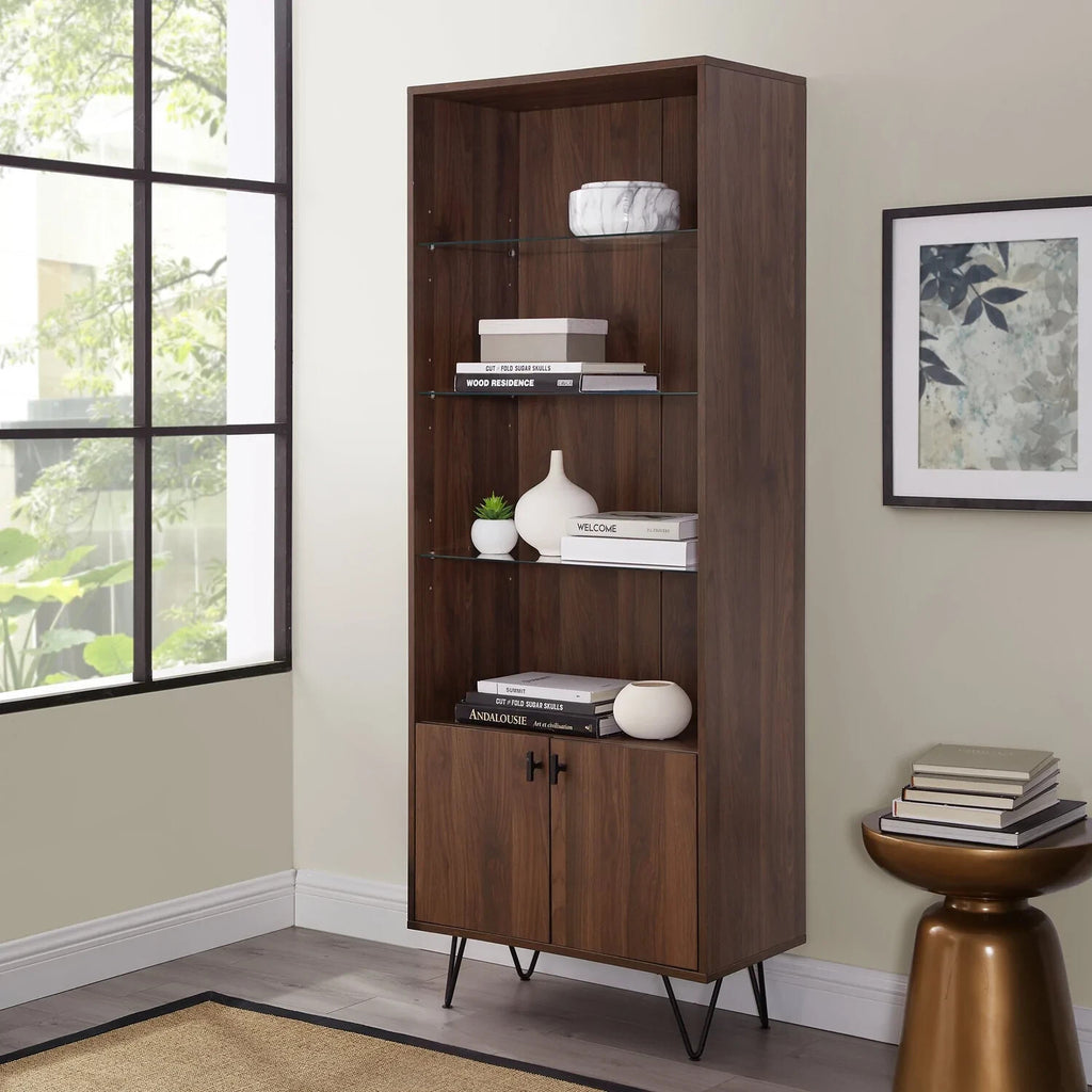 Walker Edison Mid Century Modern Storage Cabinet - Walnut