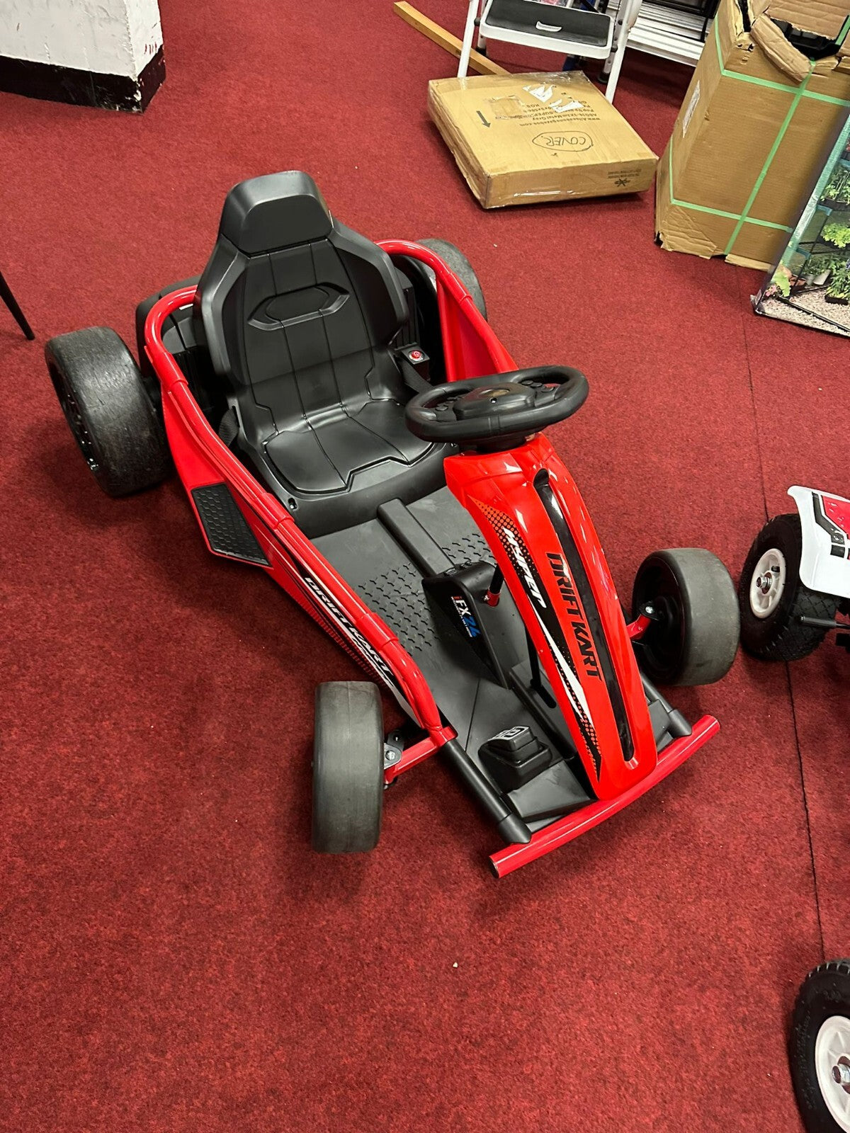 Hyper Drift Go Kart 24V Electric Ride On - Red (B)