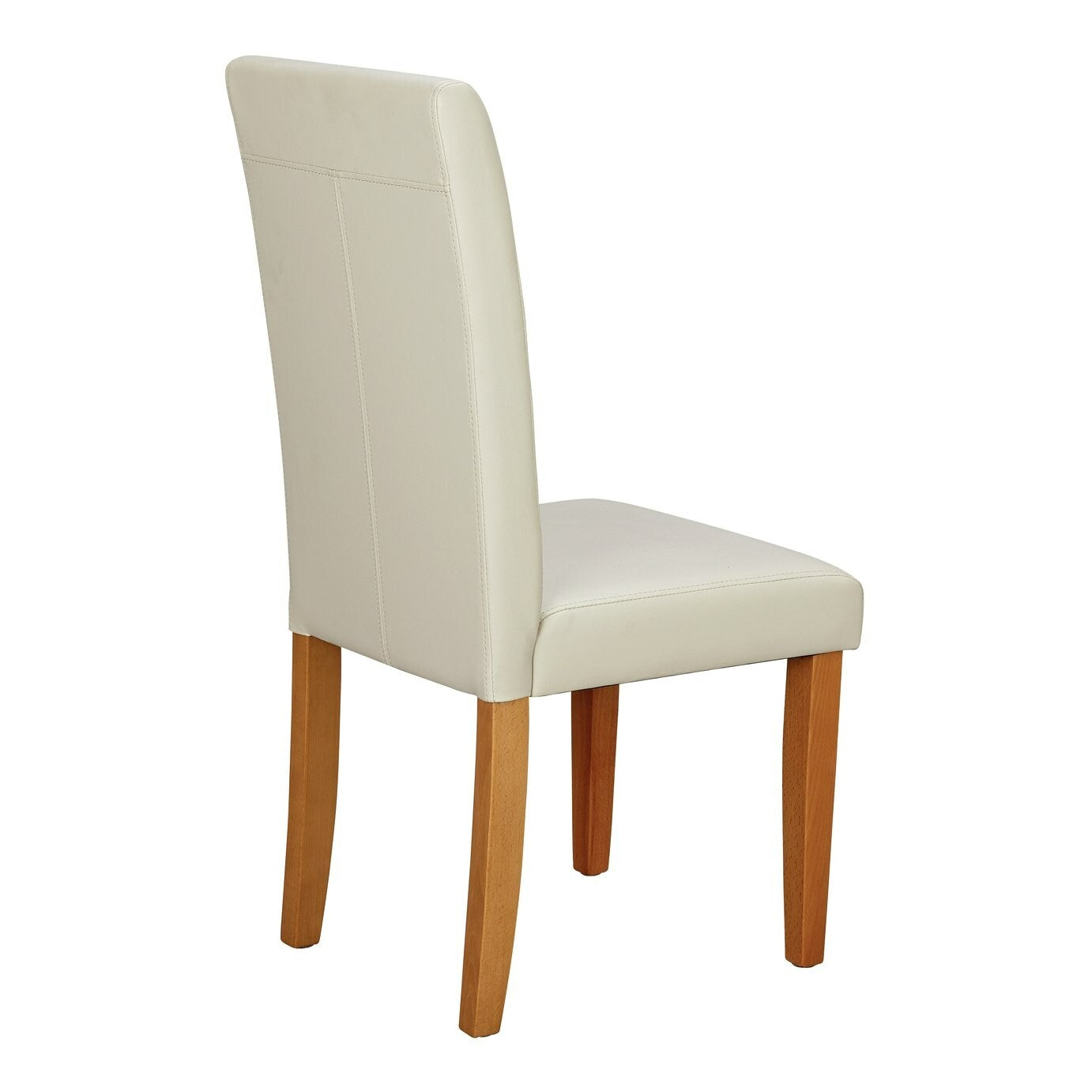 Pair of Midback Dining Chairs - Cream