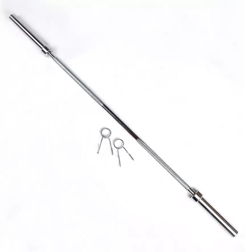 Pro Fitness 6FT Olympic Bar and 80kg Bumper Rubber Plates 2" + Spring Collars