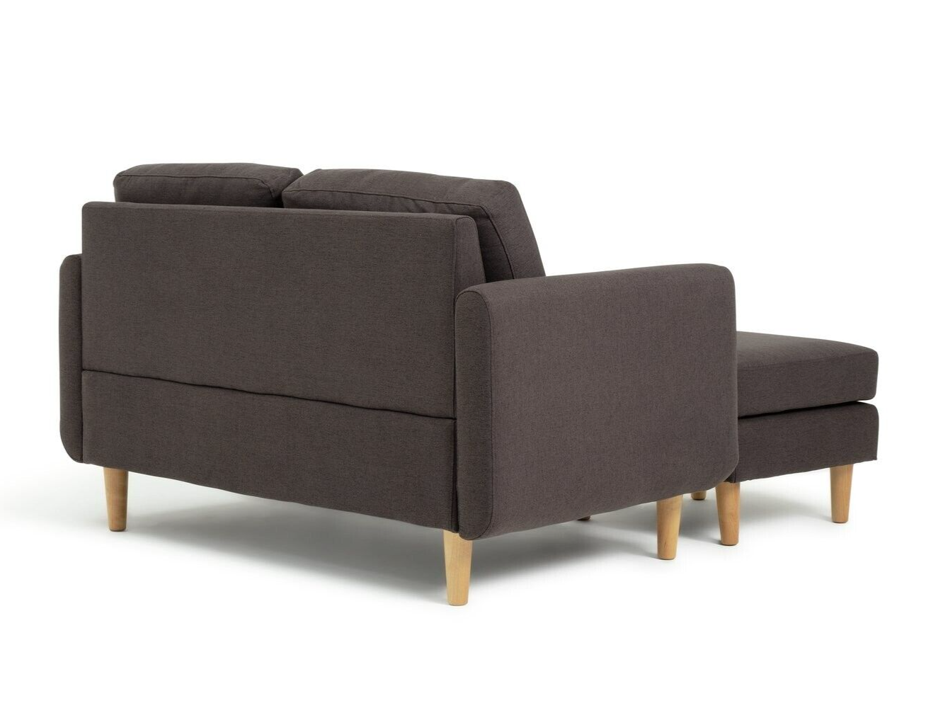 Habitat Remi Fabric 2 Seater Chaise Sofa in a box - Charcoal