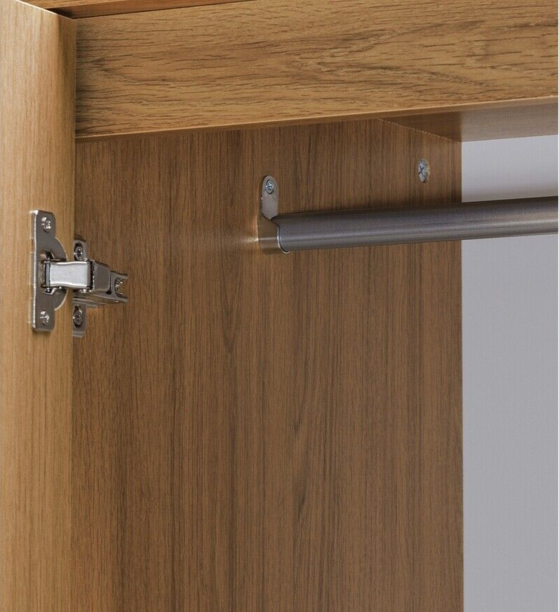 Malibu 2 Door 2 Drawer Wardrobe - Oak Effect