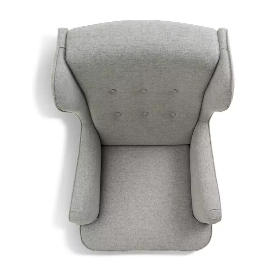 Habitat Callie Self Assembly Fabric Wingback Chair - Grey | Comfortable Stylish