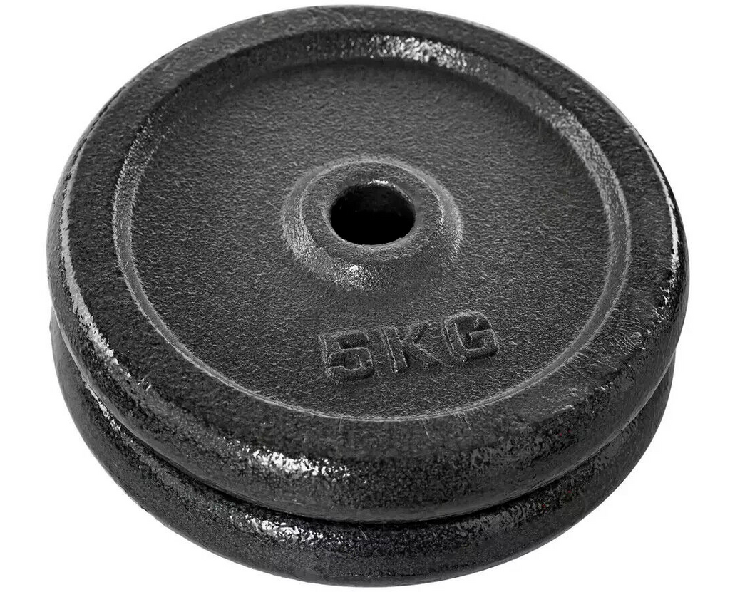 Opti 50KG Cast Iron Barbell Dumbbell Set | Dumbbells and Bar Set Weights Workout