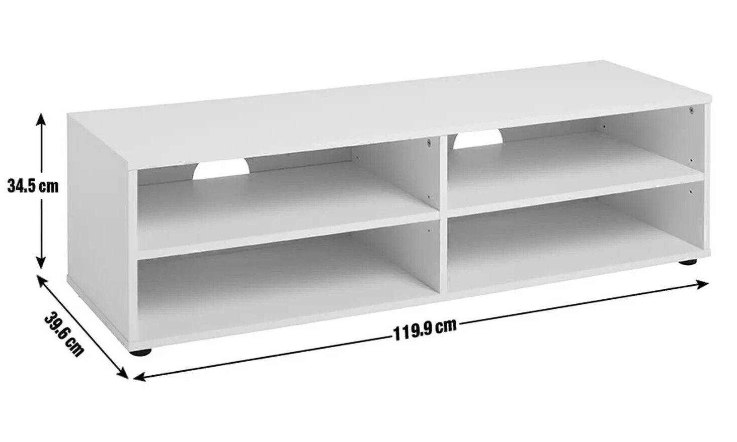 Malibu Wide TV Unit - White