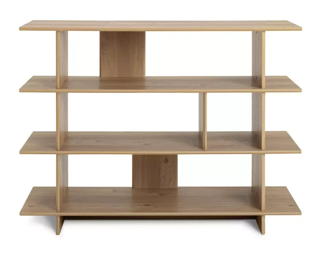 Habitat Raymond Wide Bookcase - Oak