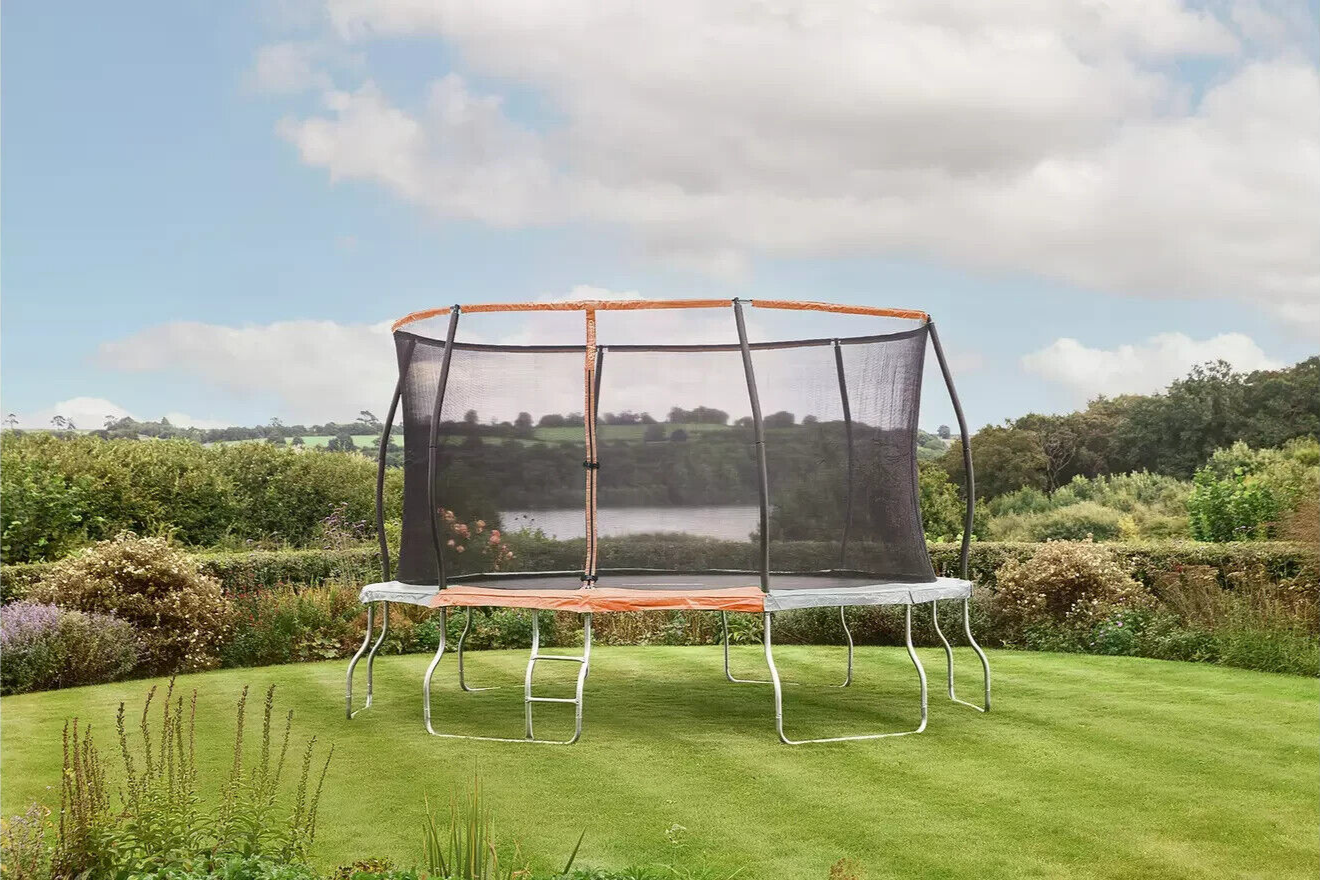 Sportspower 14ft Outdoor Kids Trampoline with Enclosure