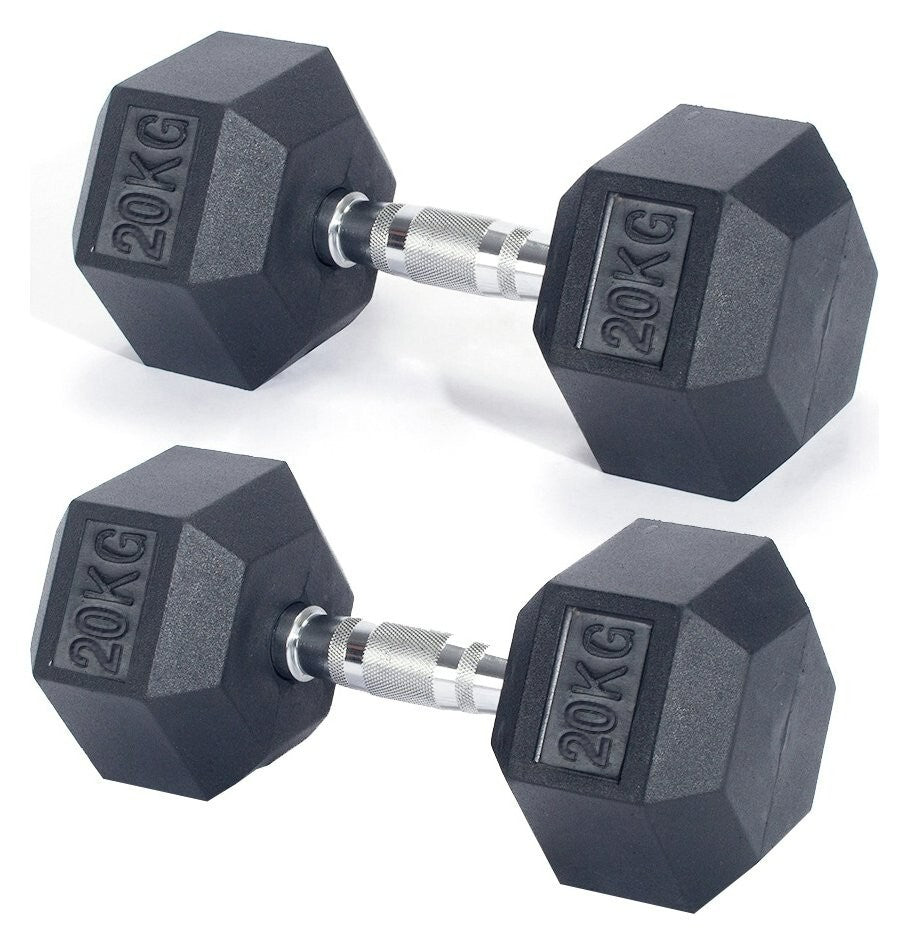Pro Fitness 20kg Hex Dumbbell Set