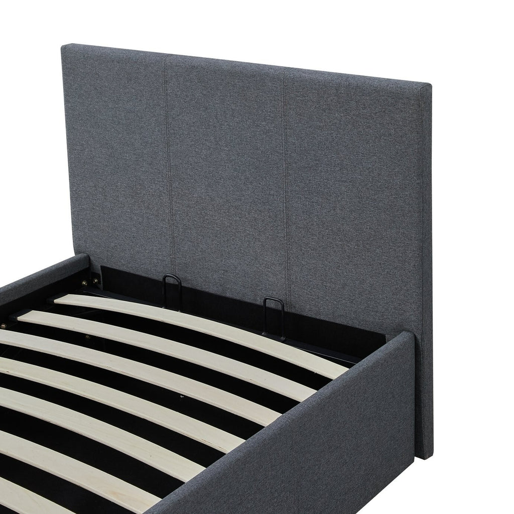 Heathdon Single End Lift Ottoman Bed - Grey