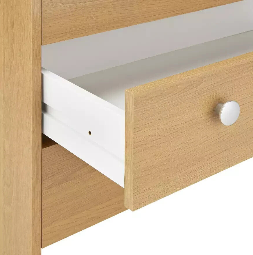Seville 5 Drawer Chest of Drawers - Oak Effect