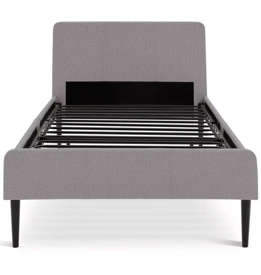 Habitat Kristopher Double Fabric Bed Frame - Grey | Bedroom Furniture for Sleep