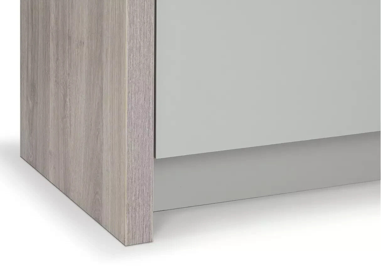 Venice 2 Door 1 Drawer Low Sideboard - Grey