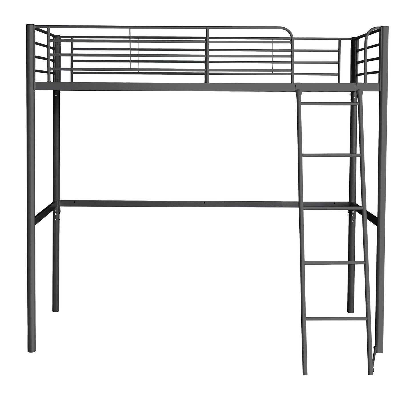 Home Riley High Sleeper Metal Bed Frame - Black