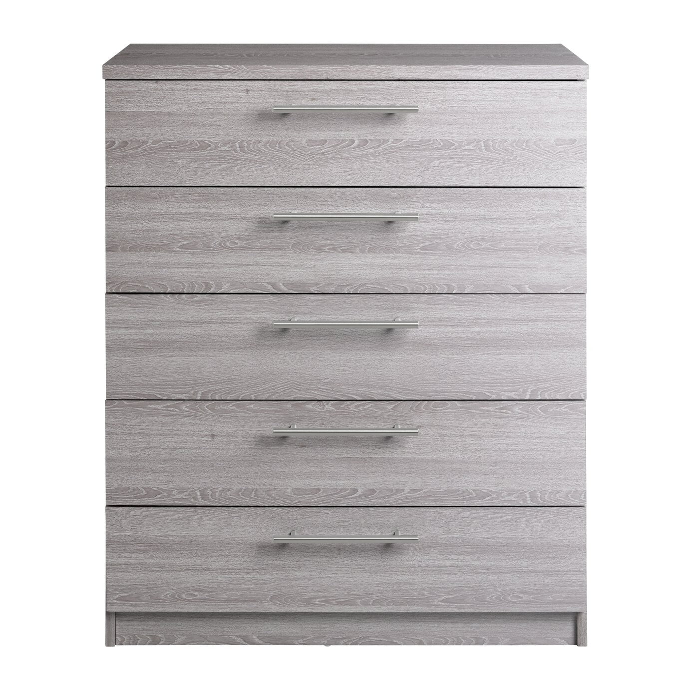 Brisbane 5 drawers Chest â€“ Grey Oak