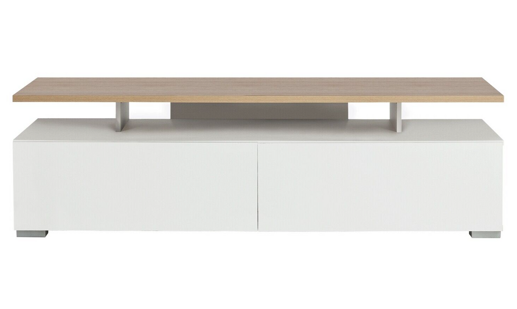 Habitat Floating Top TV Unit - White & Oak ( B Grade 51537 - 51541 )