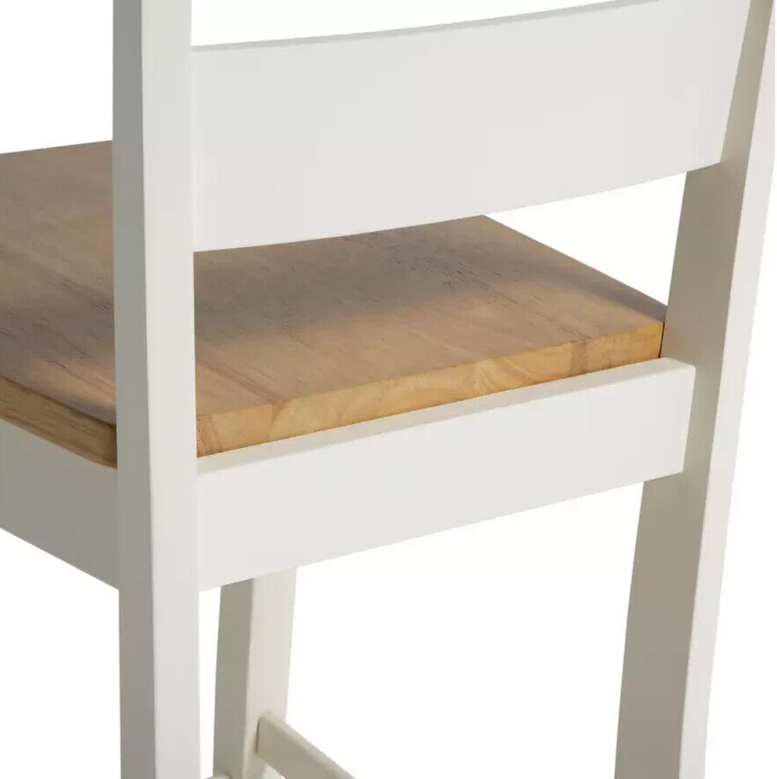 Home Chicago Oak Grey Bar Table & 2 Grey Chairs | Kitchen Breakfast Dining Set