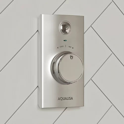 Aqualisa Visage HP/Combi Rear-Fed Single Outlet Chrome Thermostatic Digital Show