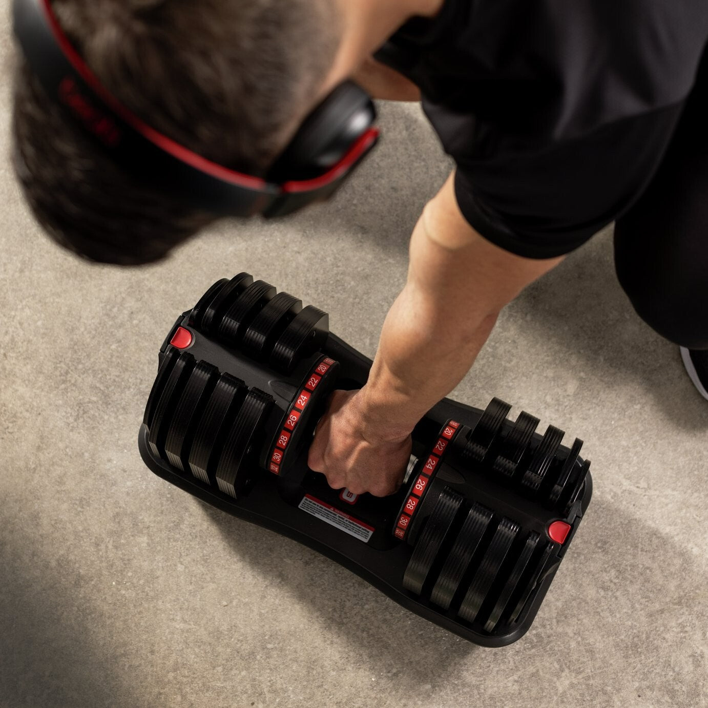 Pro Fitness Adjustable 36KG Dumbbell