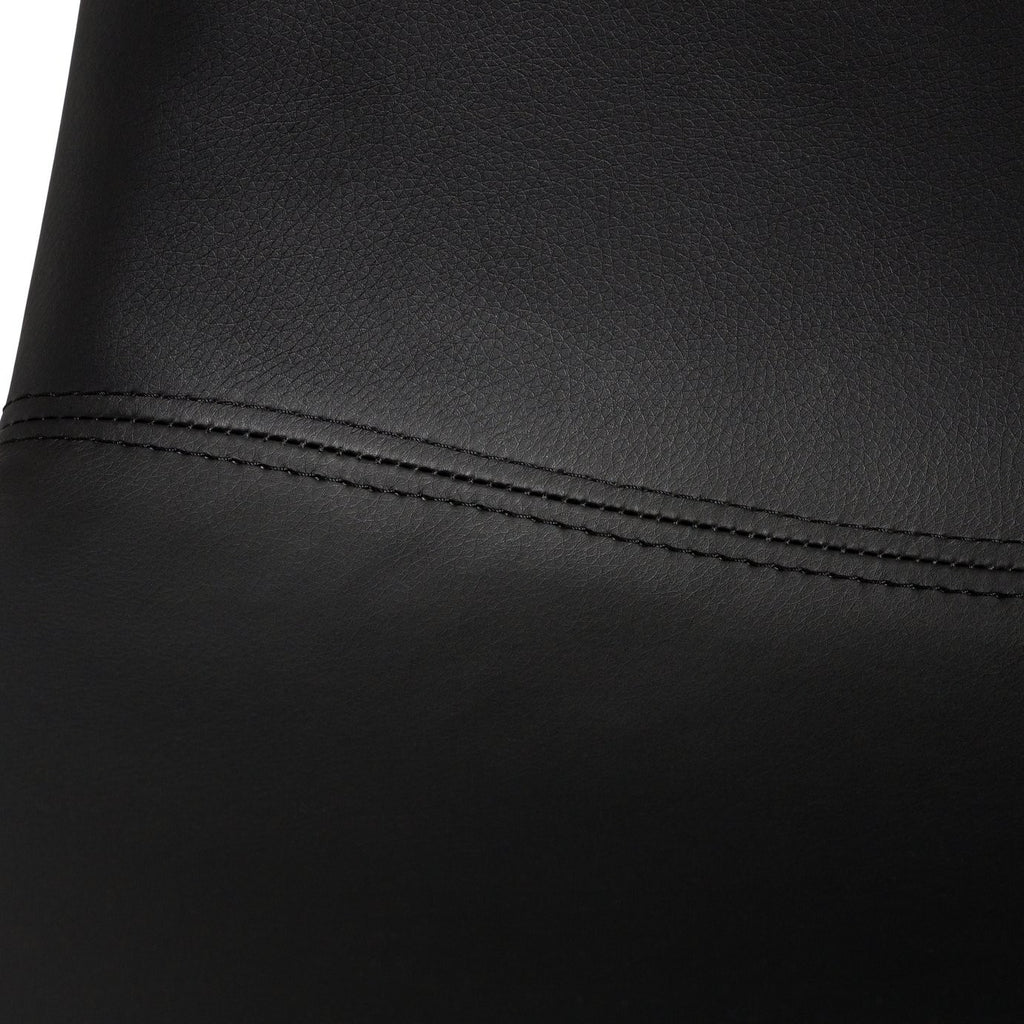 Joey Pair of Faux Leather Dining Chairs - Black | Modern dining chairs