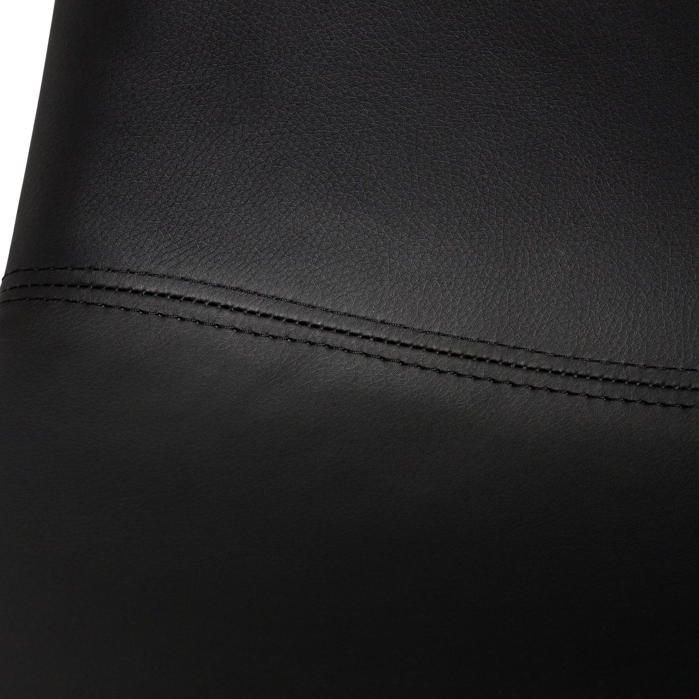Joey Pair of Faux Leather Dining Chairs - Black | Modern dining chairs