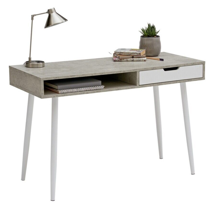 Habitat Concrete Style Office Desk - Grey ( B Grade 20878 )