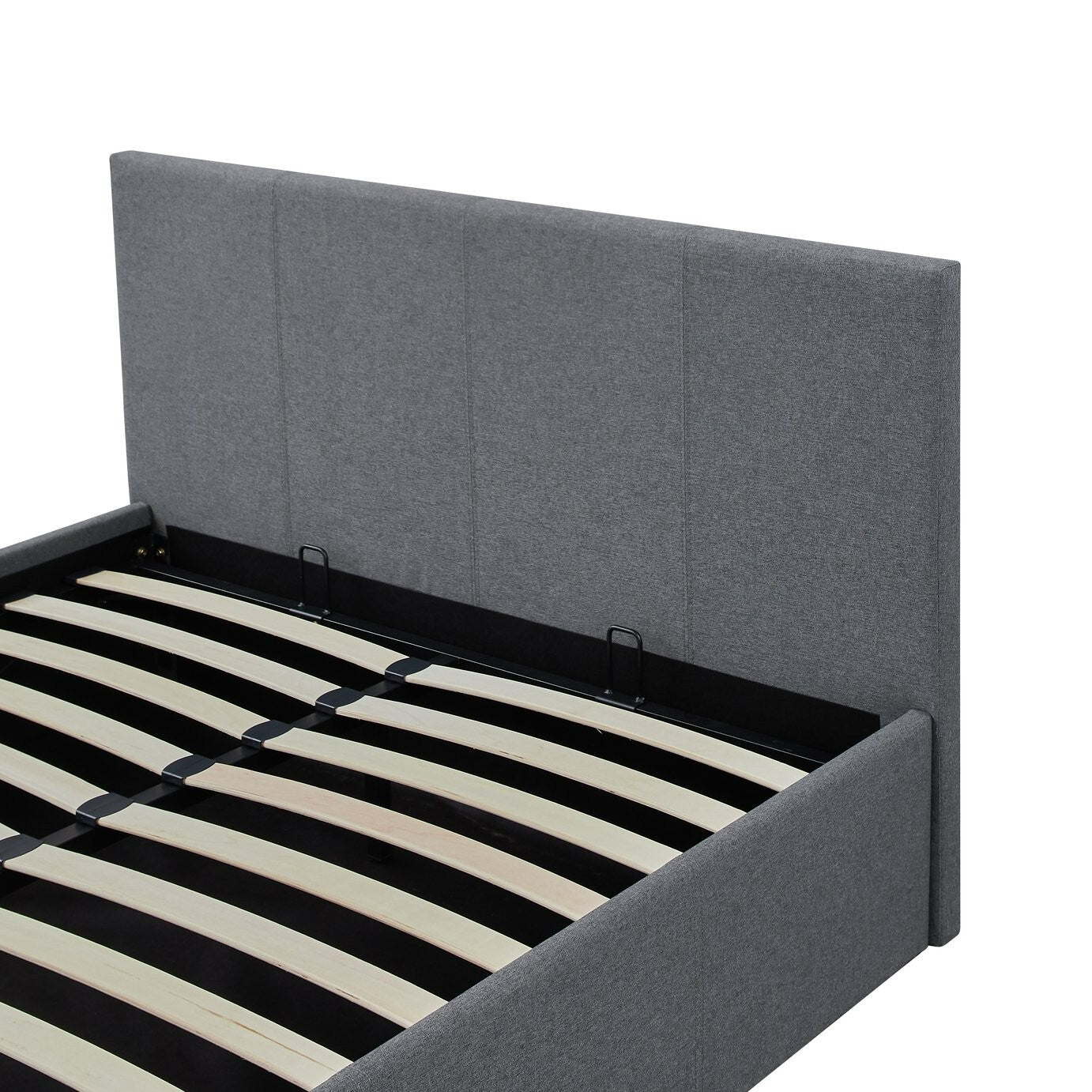 Heathdon Double End Lift Ottoman Bed - Grey