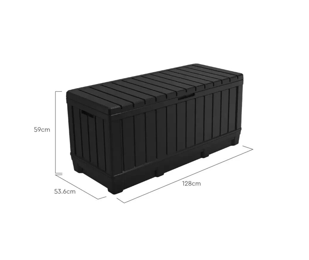 Keter Kentwood 350L Outdoor Garden Storage Box - Grey