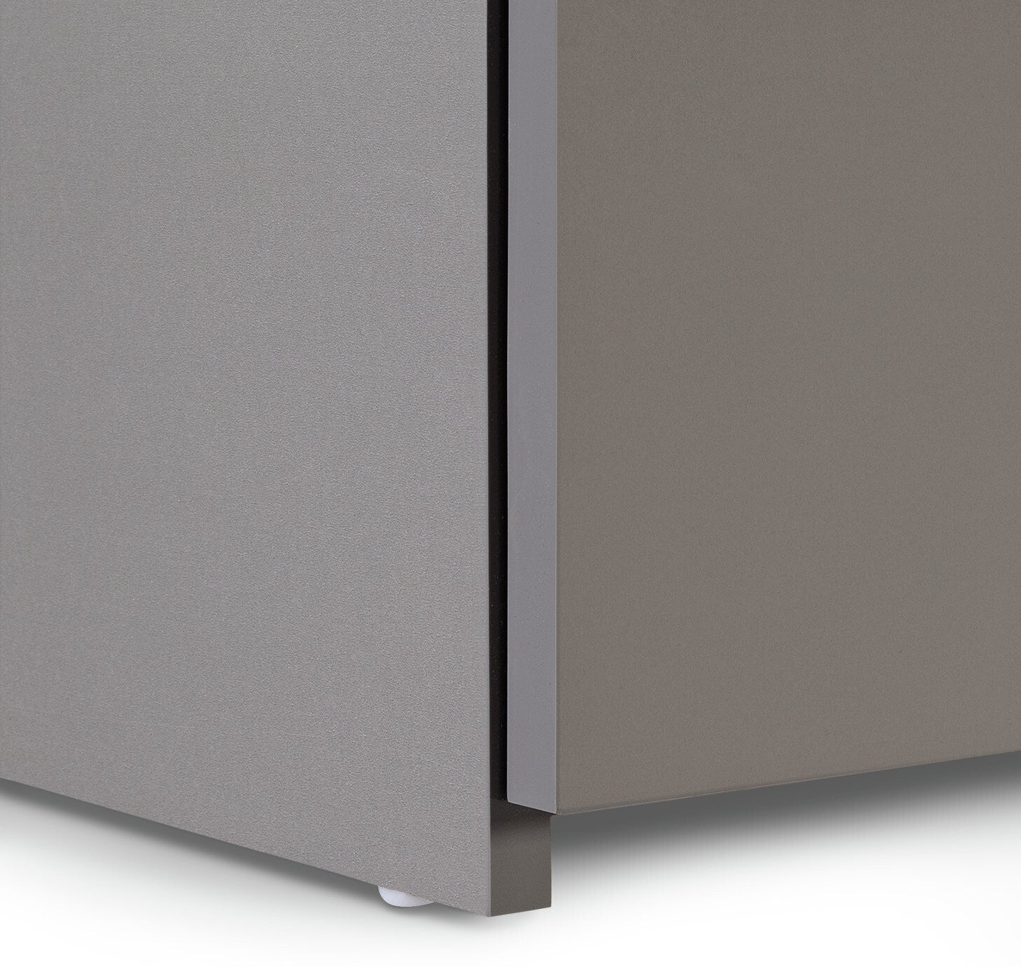 Home Hayward 2 Door TV Unit Gloss Grey | Modern Media Stand with Storage Shelves
