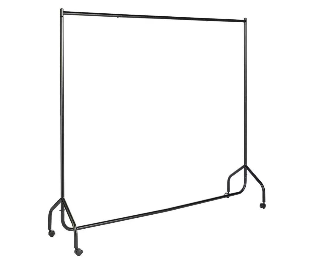Heavy Duty 6ft Wide Clothes Rail - Black