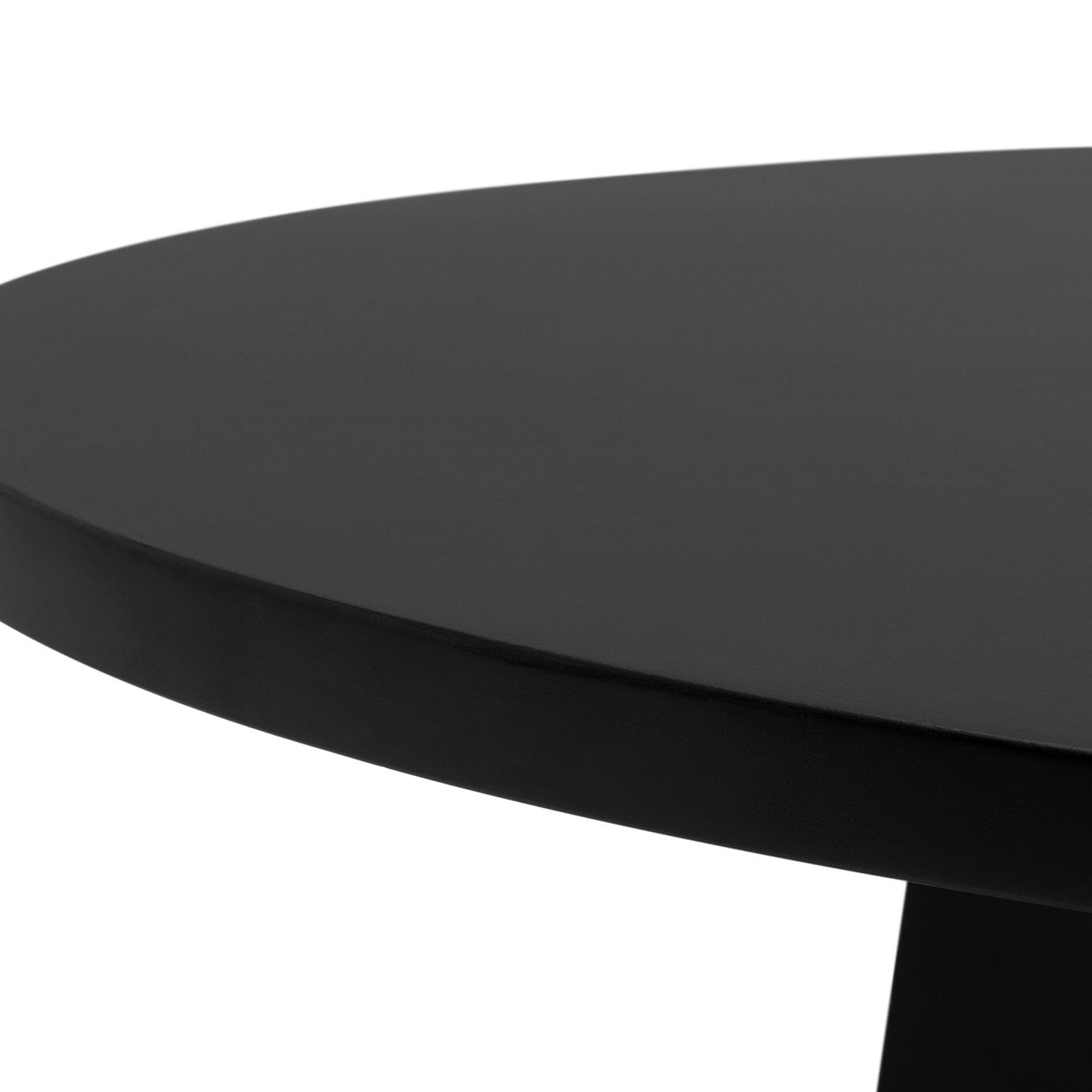 Habitat Mid Century Round Coffee Table - Black