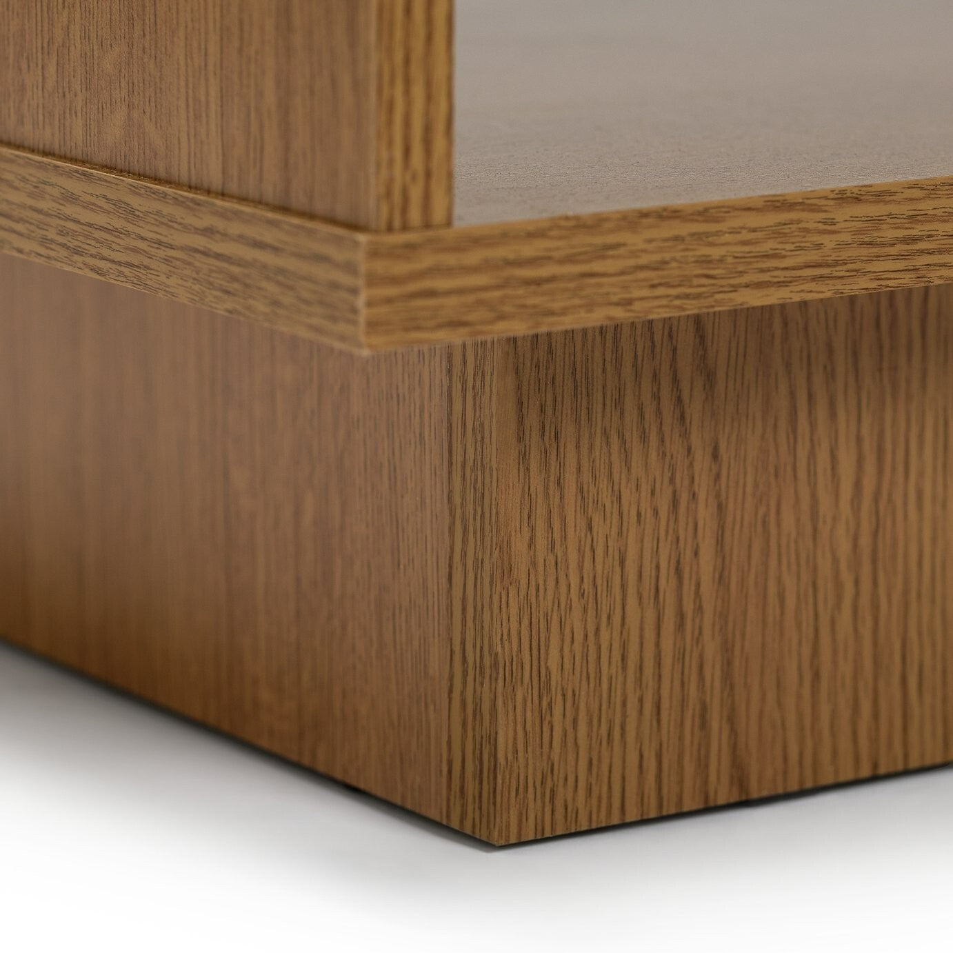 Cubes 1 Shelf Coffee Table Oak Effect | Modern Living Room Table Storage Shelf