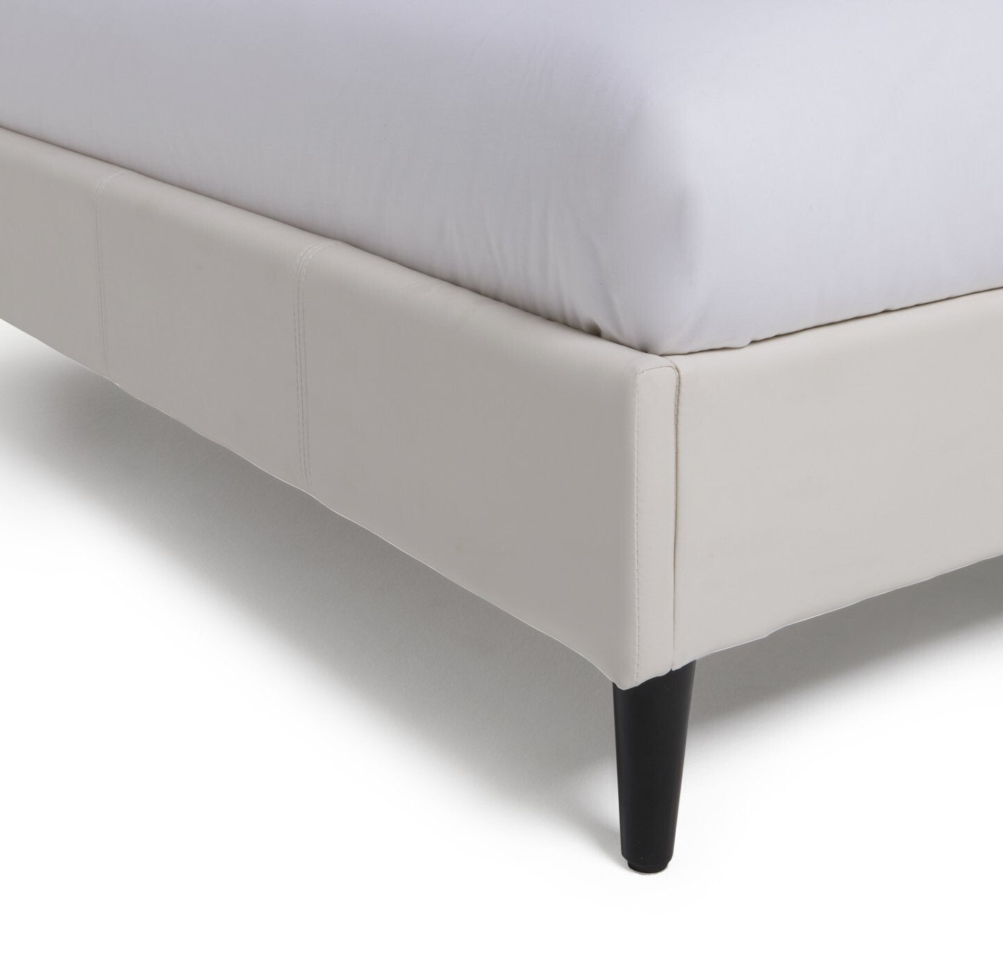 Skylar Single Bed Frame - White | Metal Bed Frame for Kids Bedroom & Guest Room