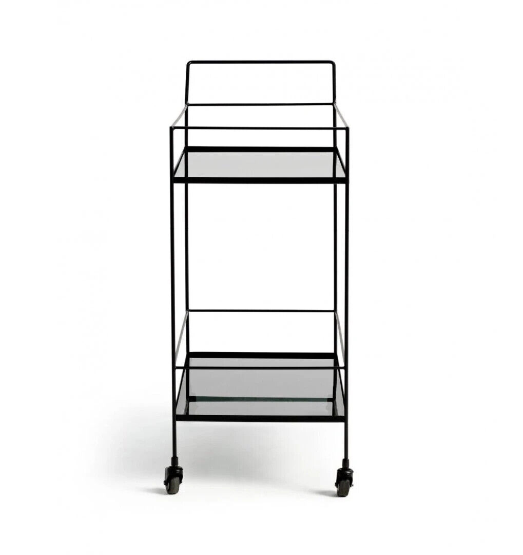 Habitat Monroe Drinks Trolley - Black
