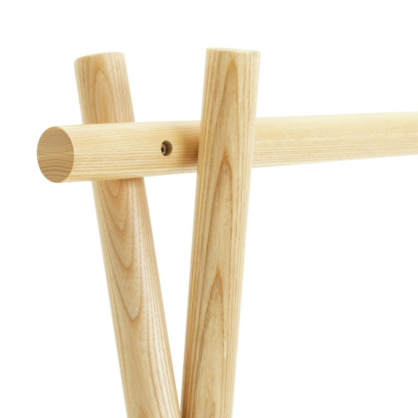 Habitat Akari Wooden Clothes Rail - Wood  | Freestanding Wardrobe Rack Bedroom