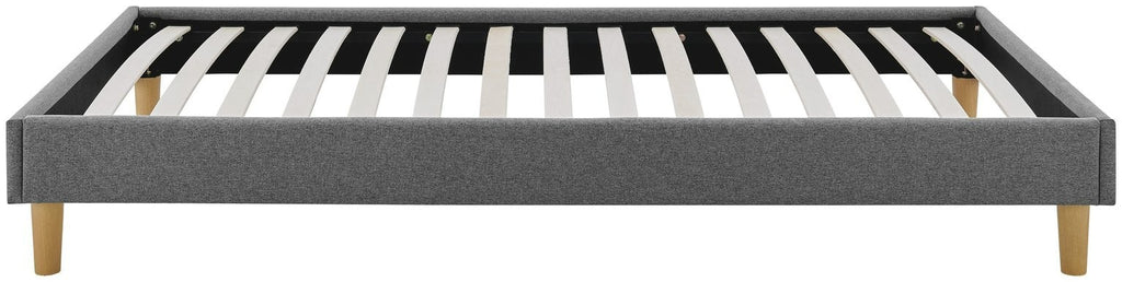Home Arthur Platform Double Bed Frame - Dark Grey | Modern bed frame