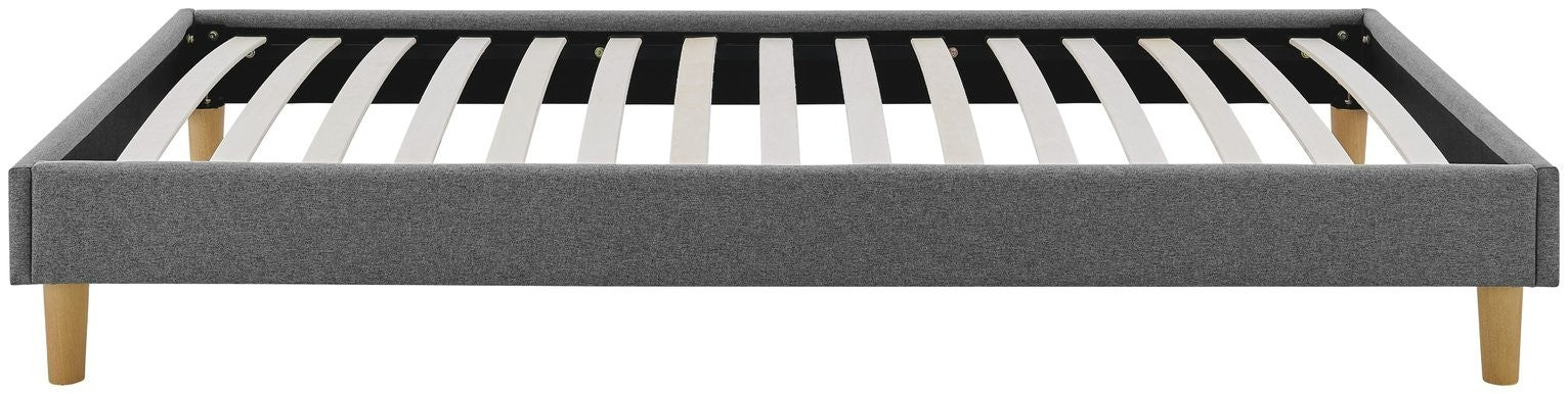 Home Arthur Platform Double Bed Frame - Dark Grey | Modern bed frame